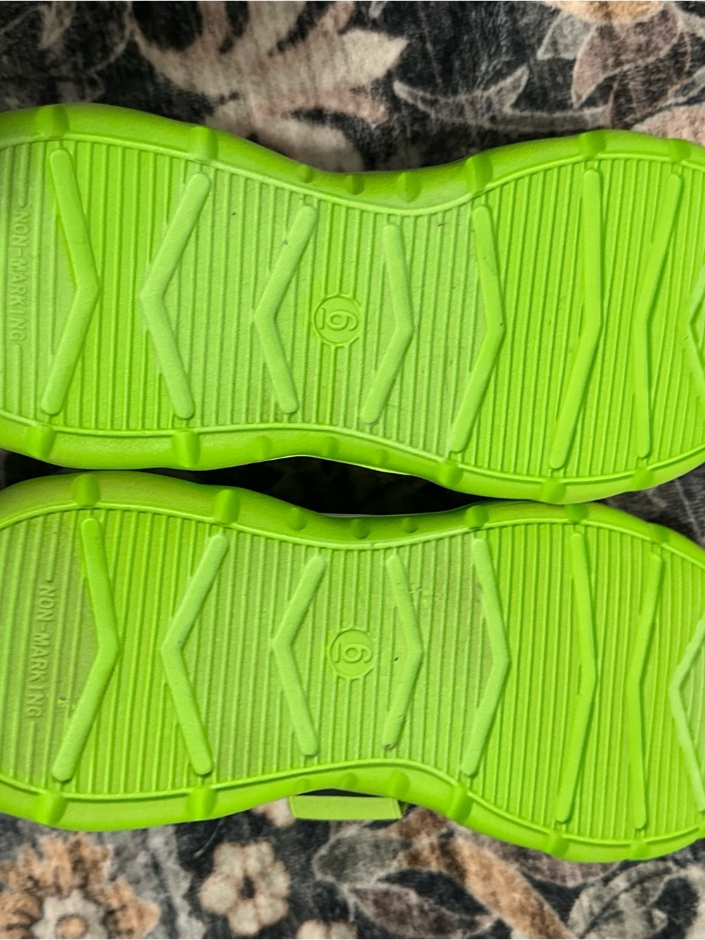 all in motion Black Sneakers with Neon Green Strap - Picture 4 of 4